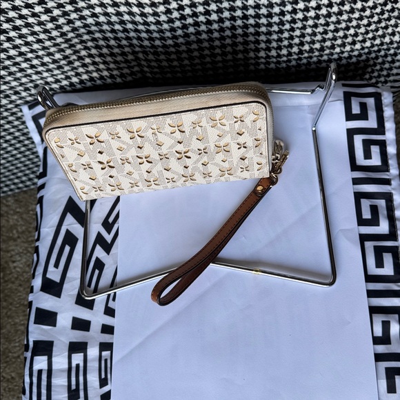Michael Kors Beige and Gold Wristlet - Picture 2 of 3